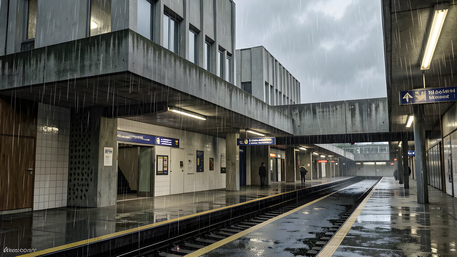 Concrete Subway Walls