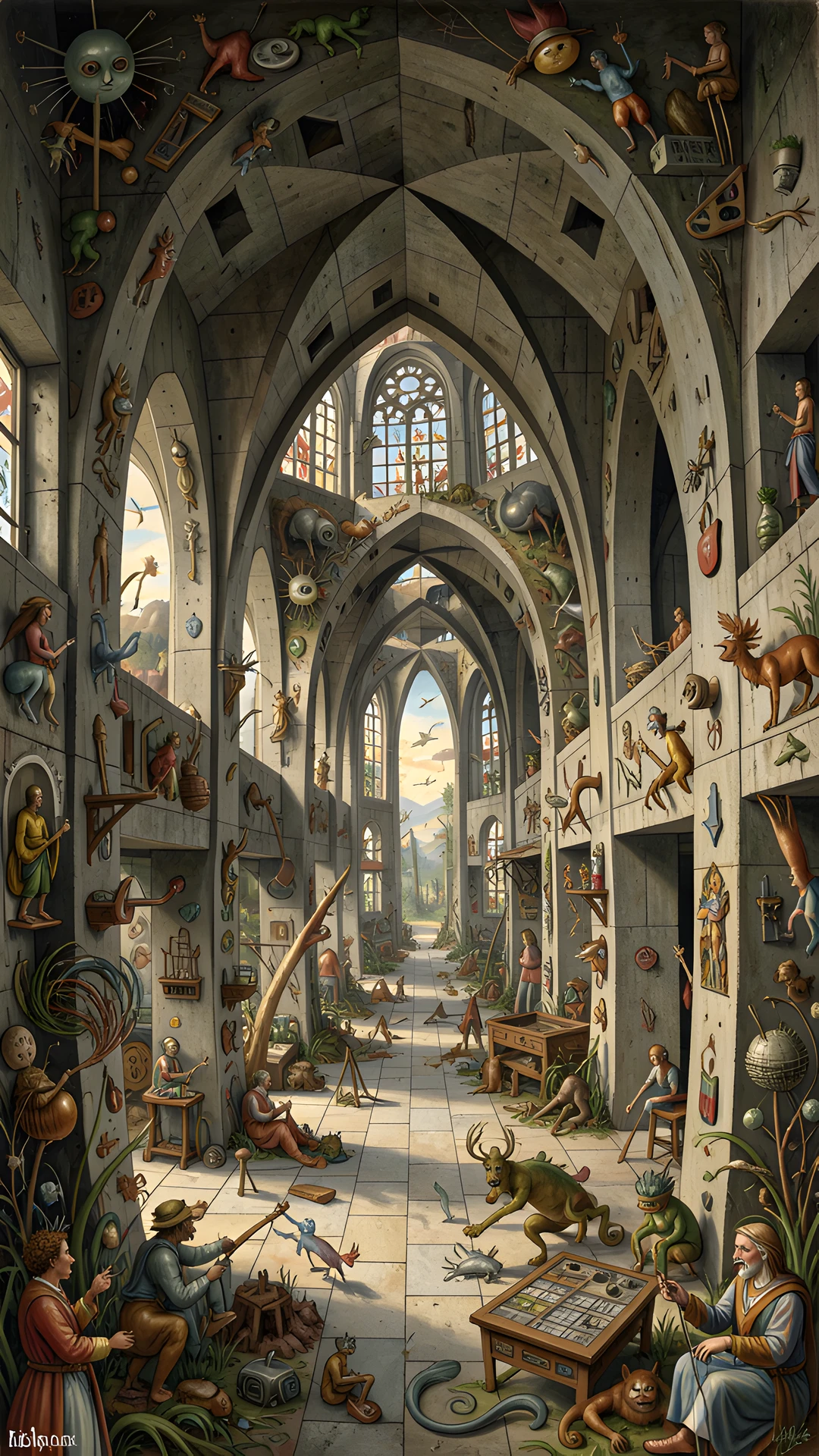 Gothic Cathedral Interior