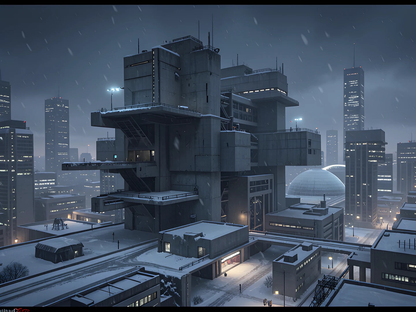 Frozen Cityscape