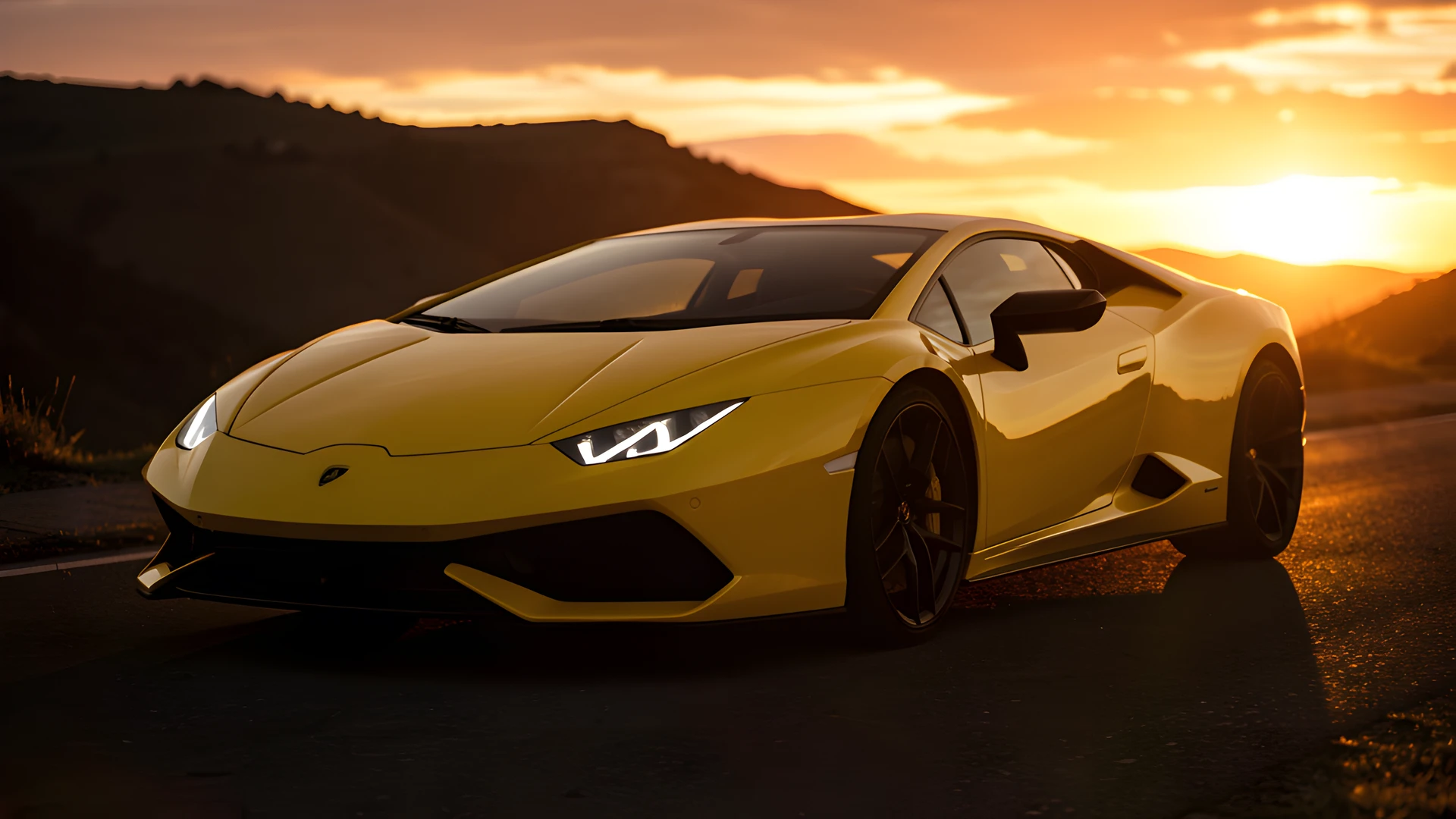 Lamborghini Sunset Glow
