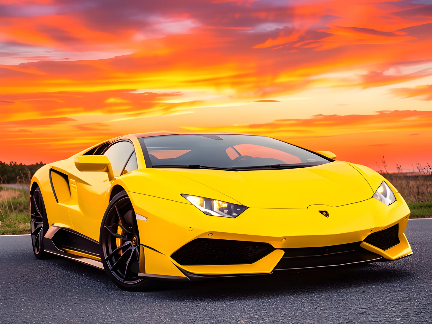 Super Car Sunset