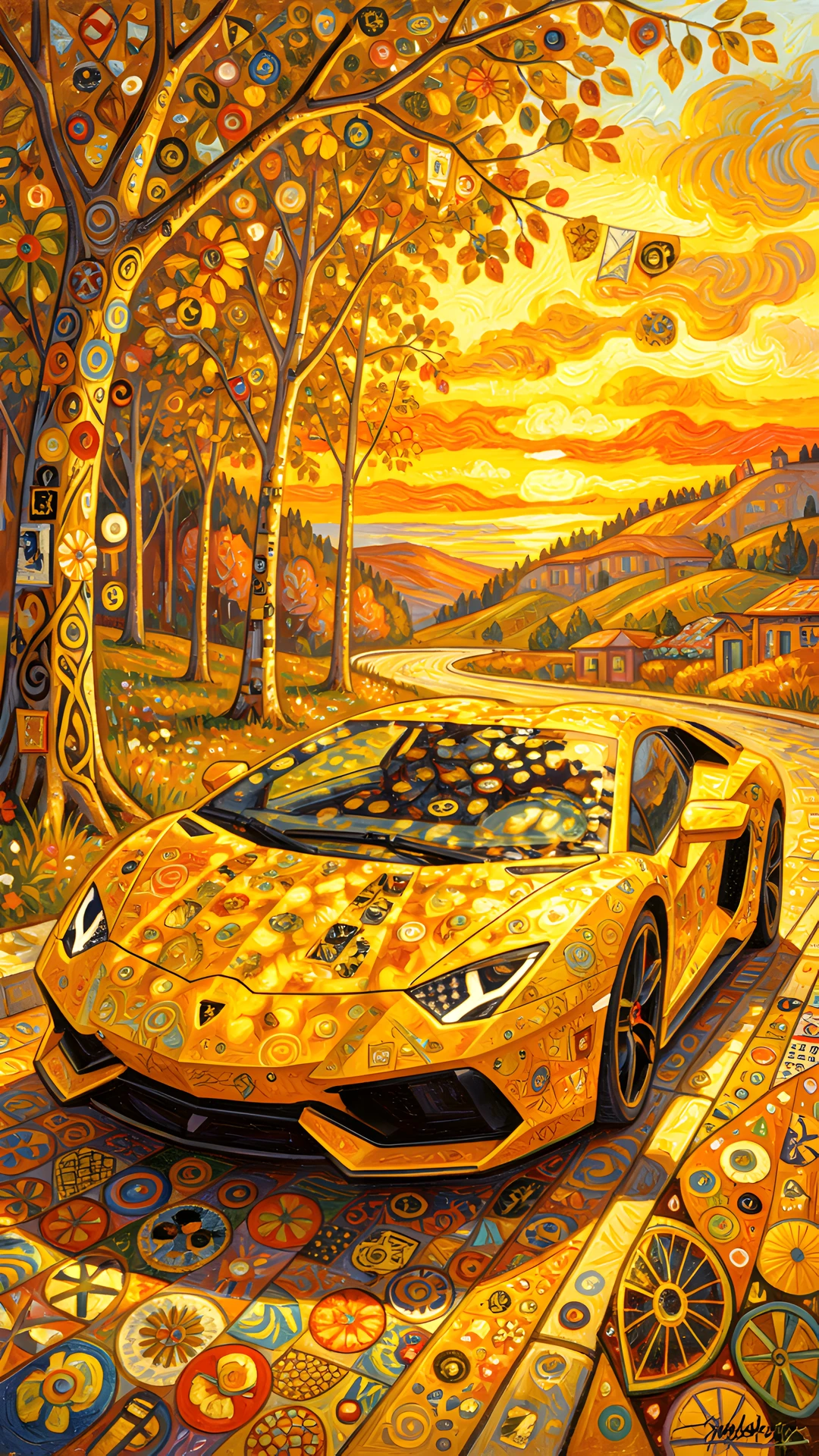 Golden Lamborghini