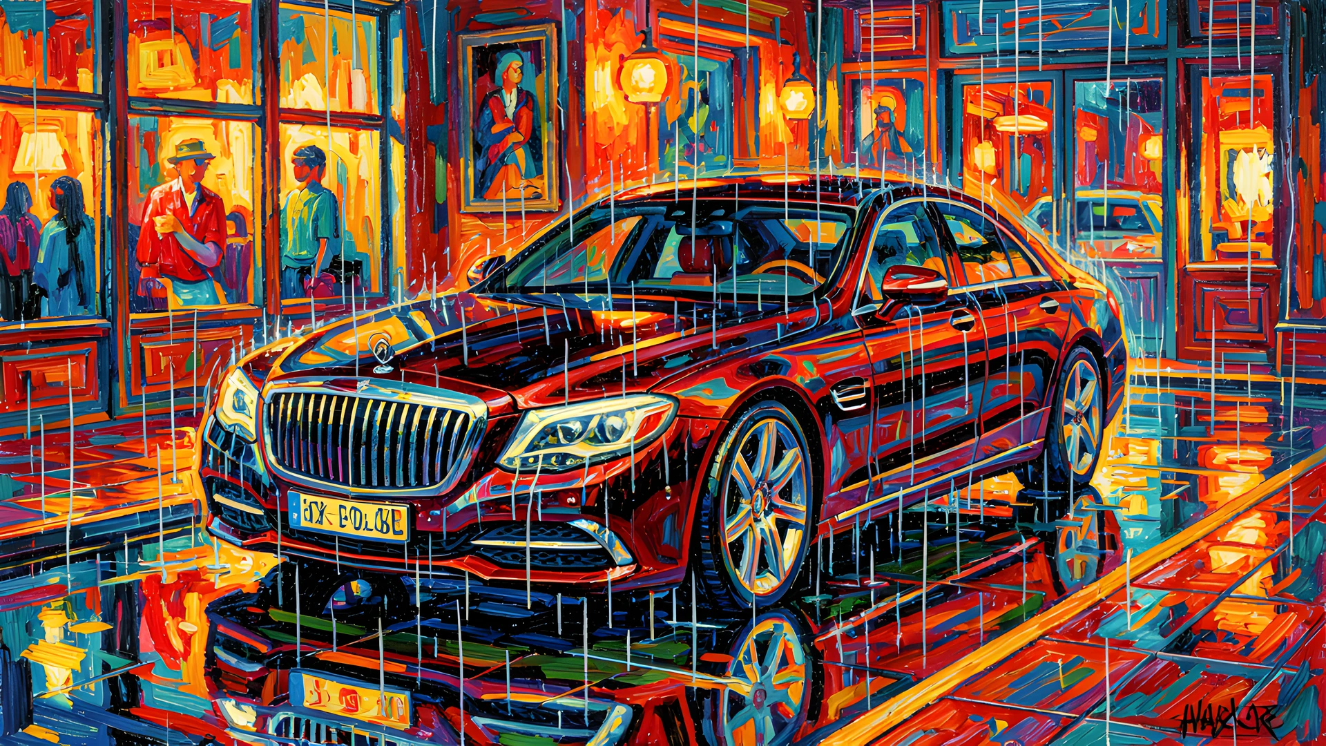 Impressionist Night Scene