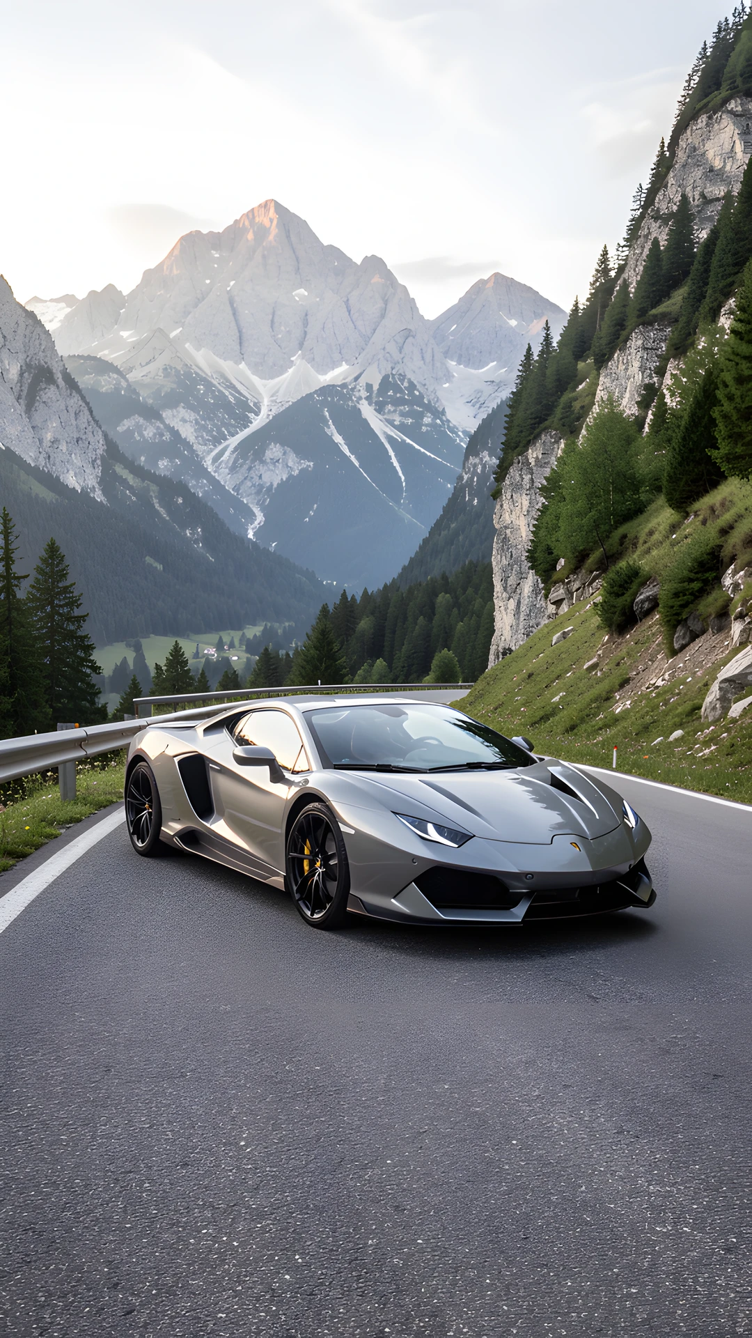 Mountain Road Scene
