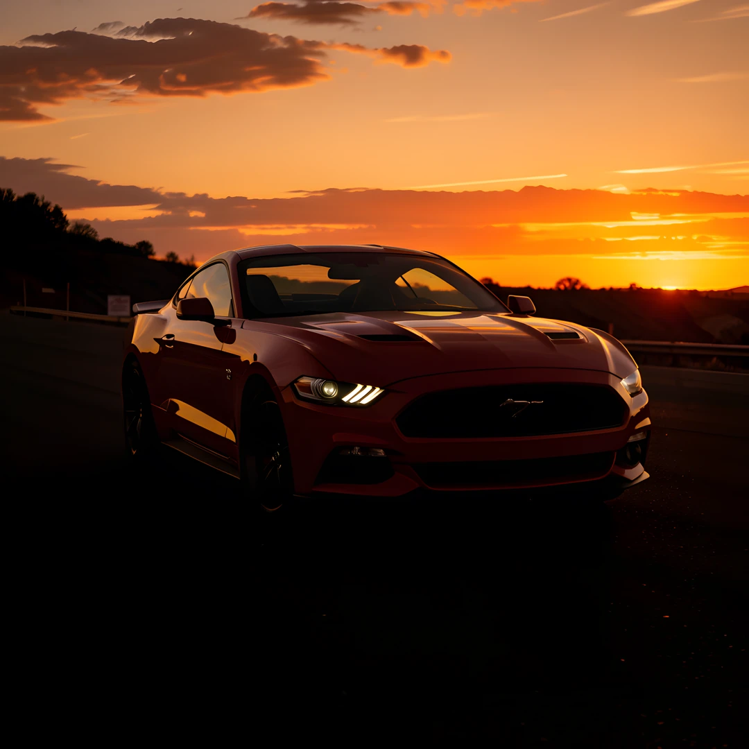 Golden Mustang Glow