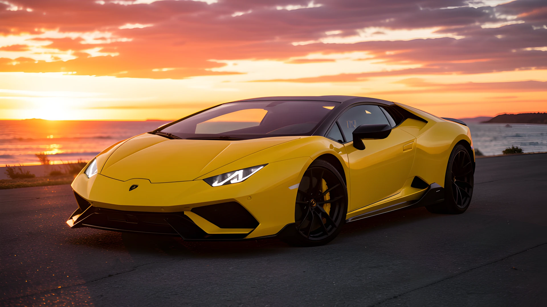 Super Car Sunset