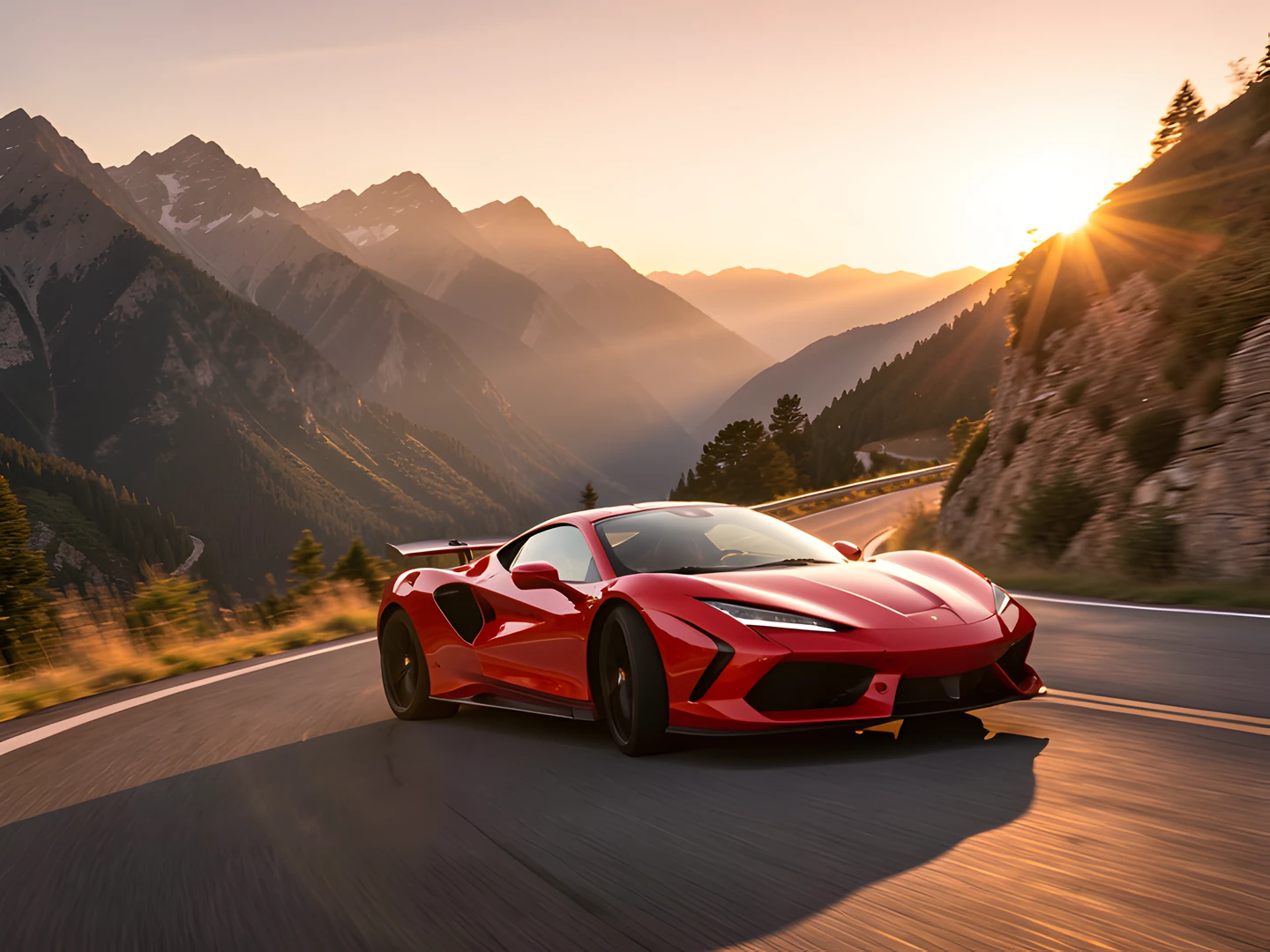 Racing Down Mountain
