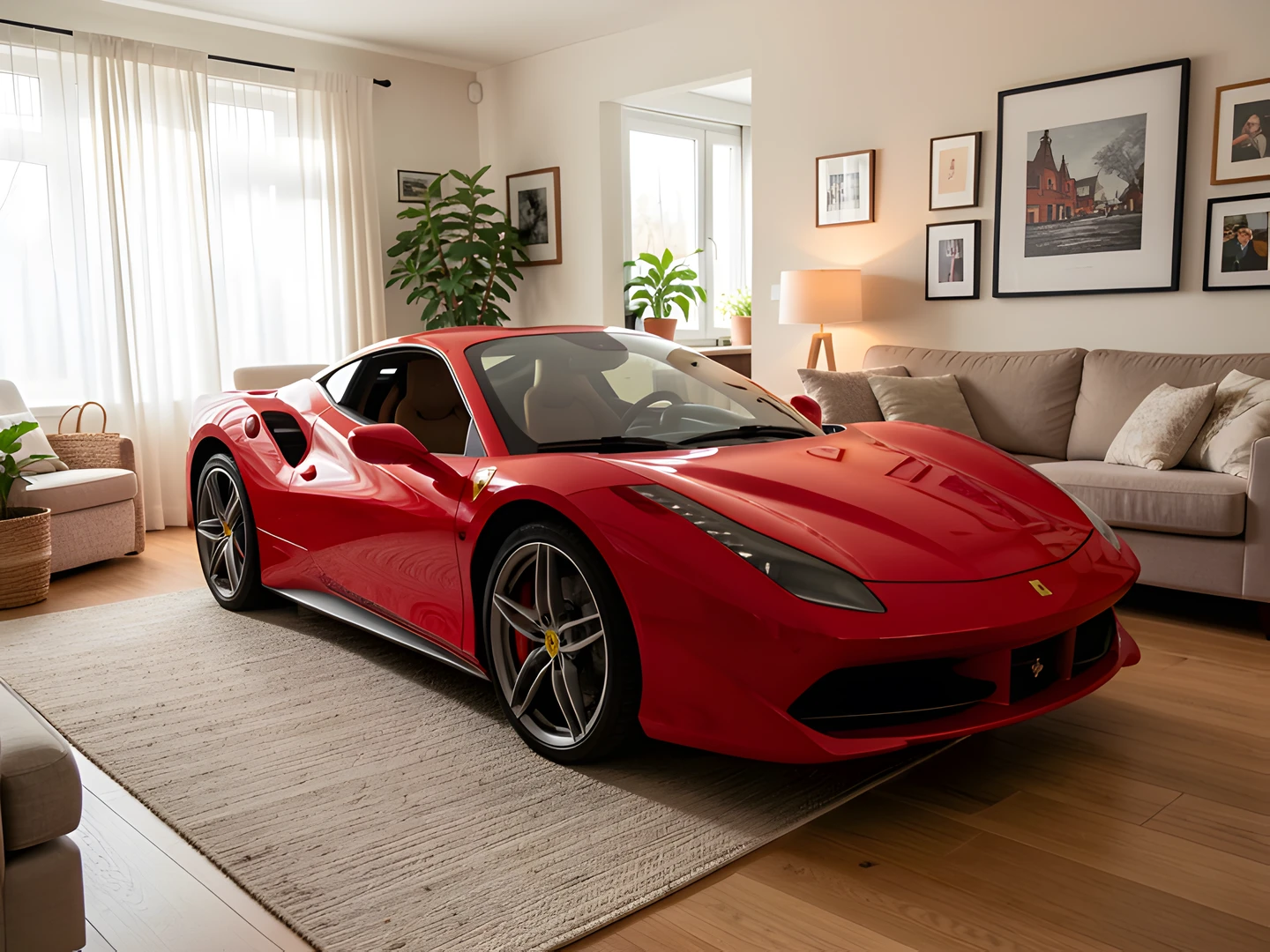 Red Ferrari Garage