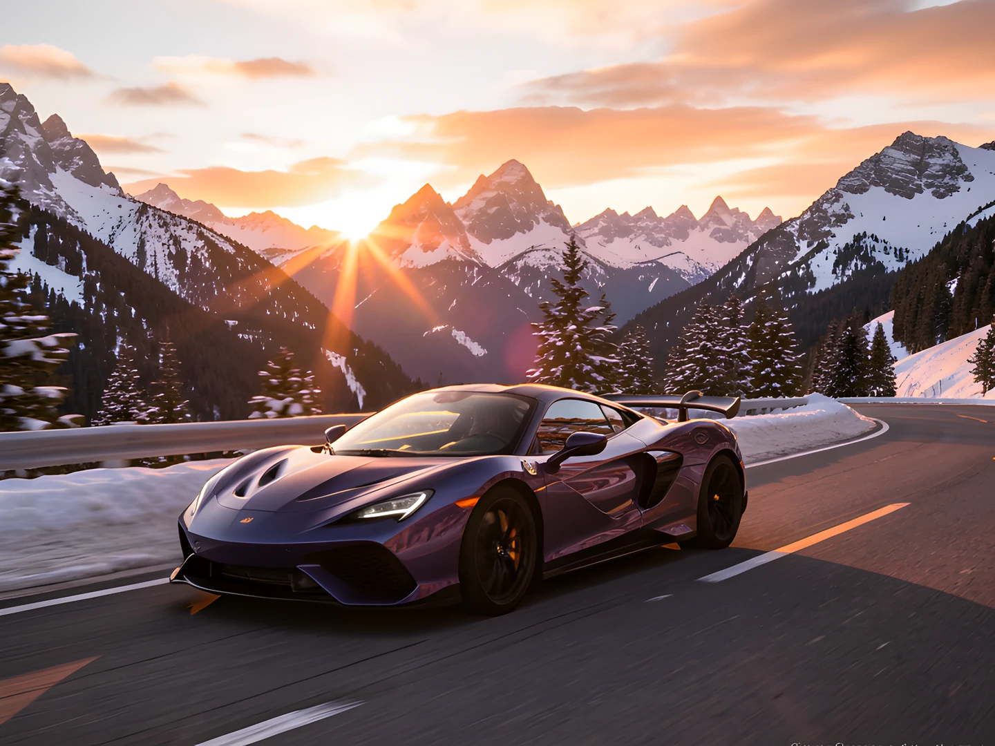 Snowy Mountain Pass