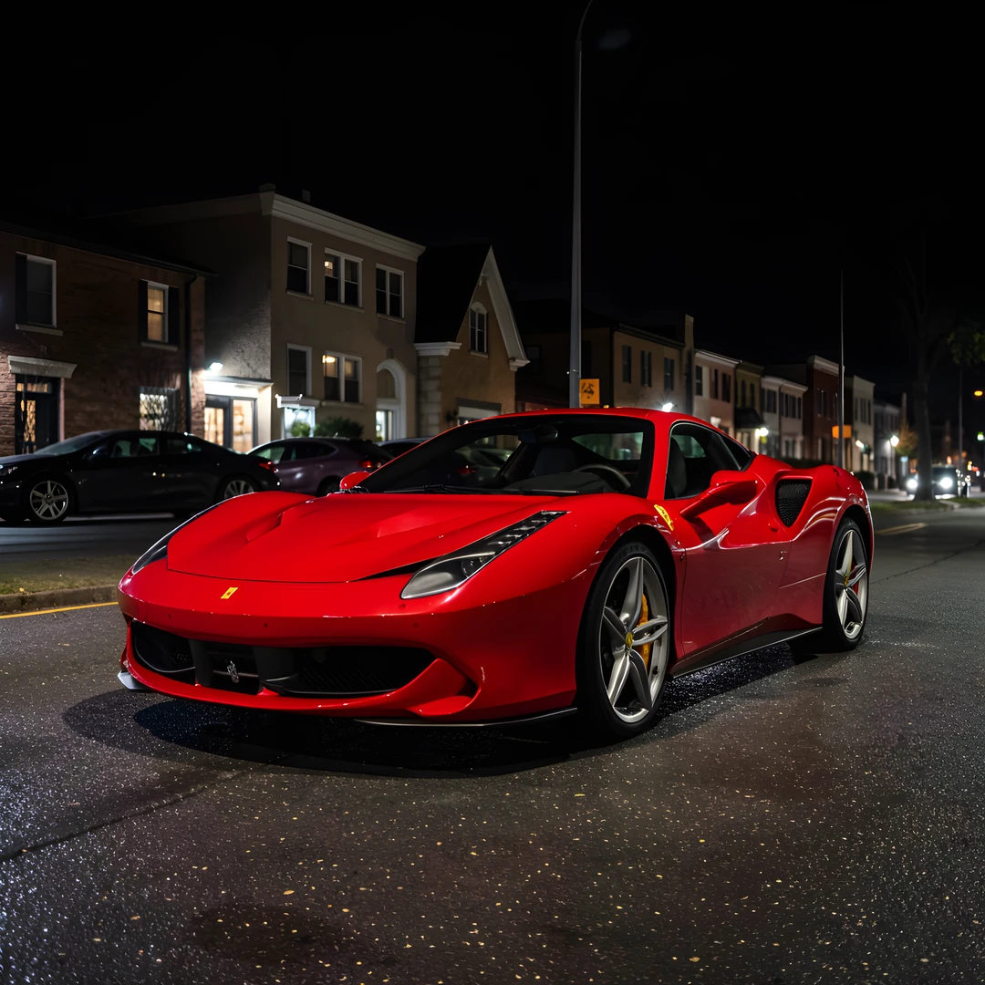 Red Ferrari Night