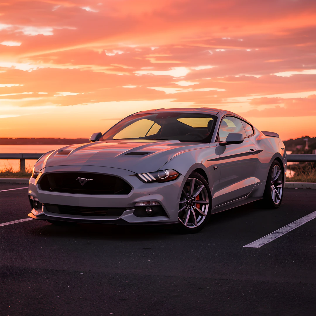 Racing Car Sunset