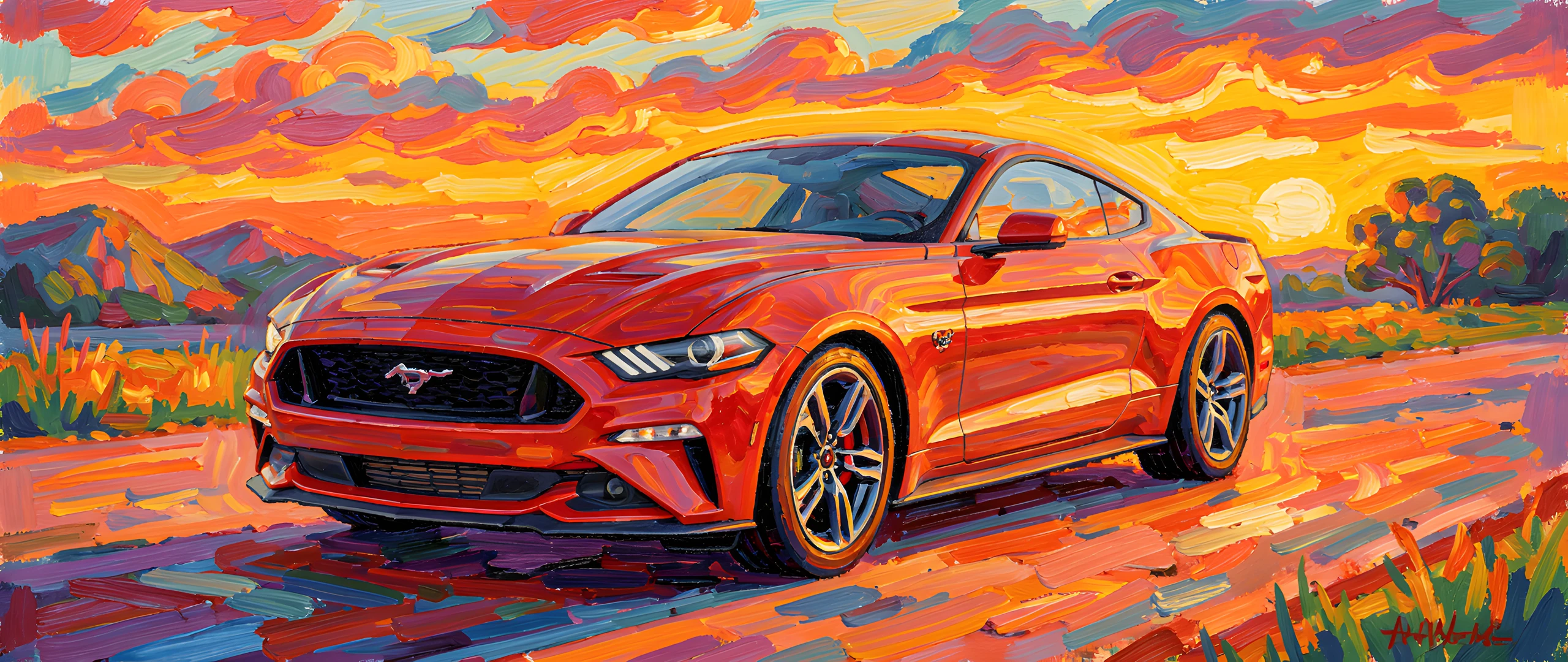 Impressionist Mustang