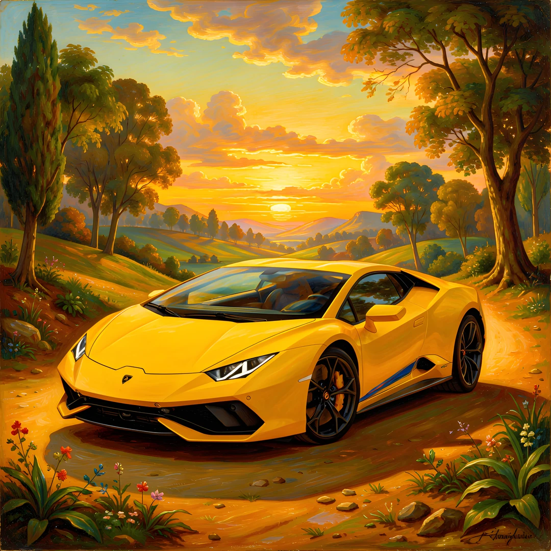 Lamborghini Sunset