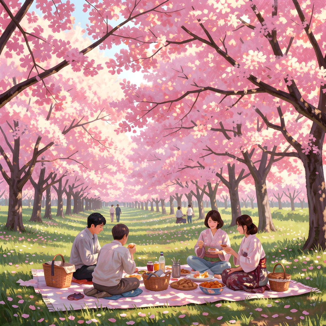 Blooming Cherry Grove