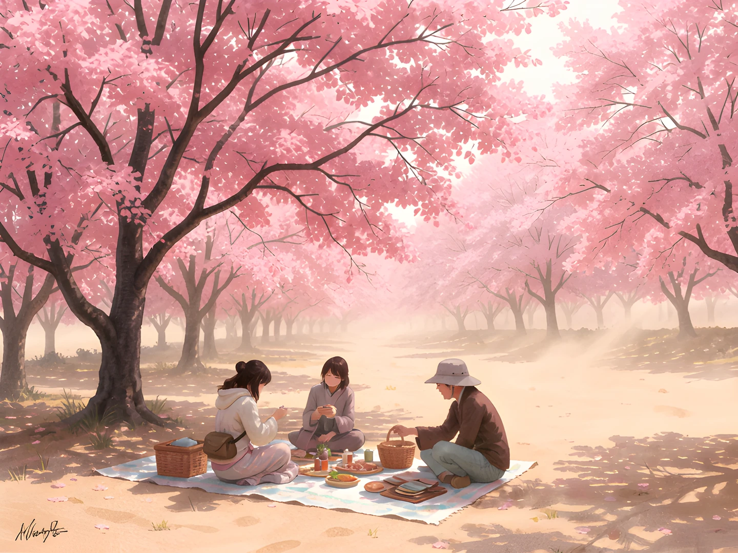 Blooming Cherry Blossoms