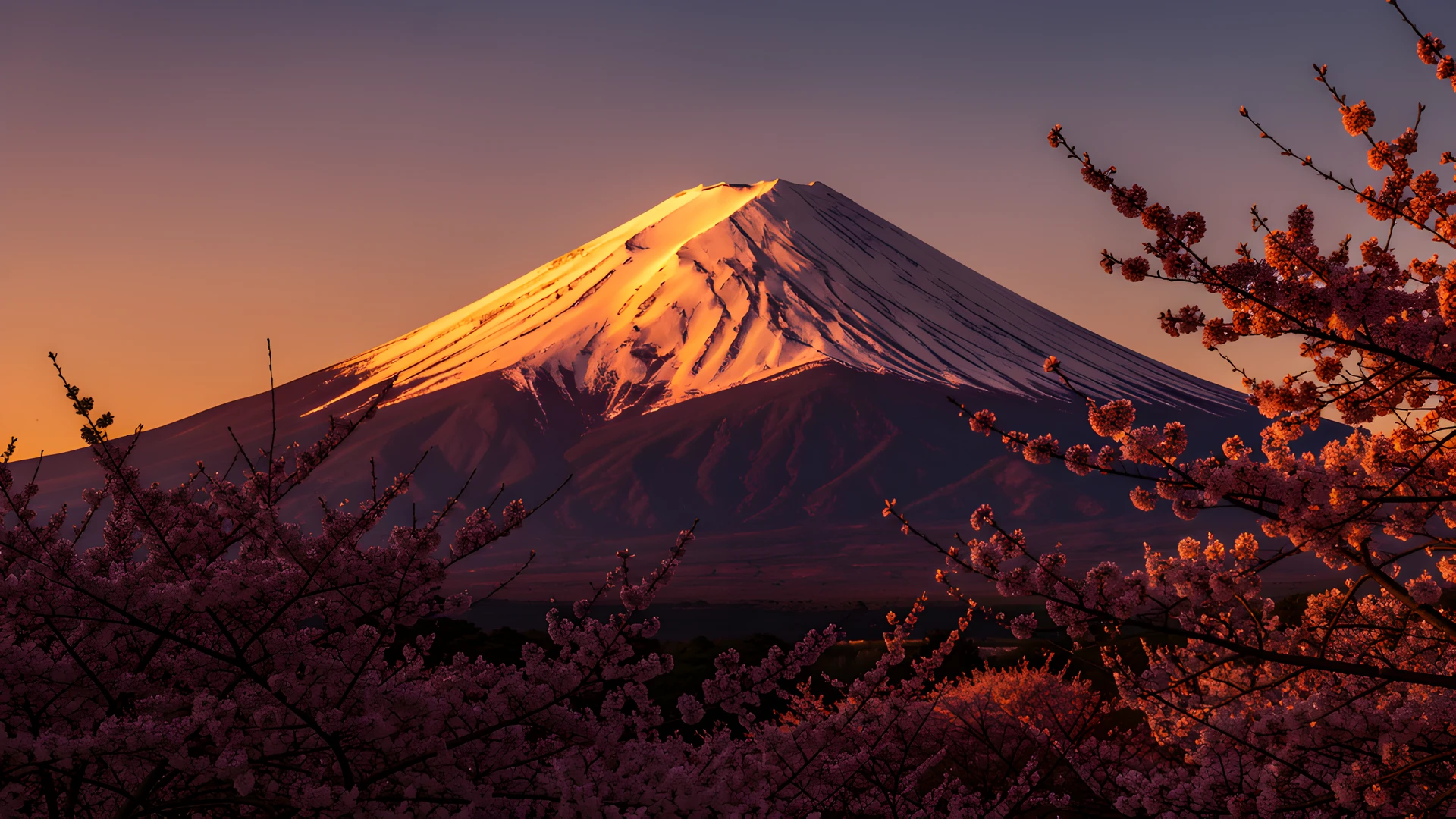 Fuji Golden Sunset