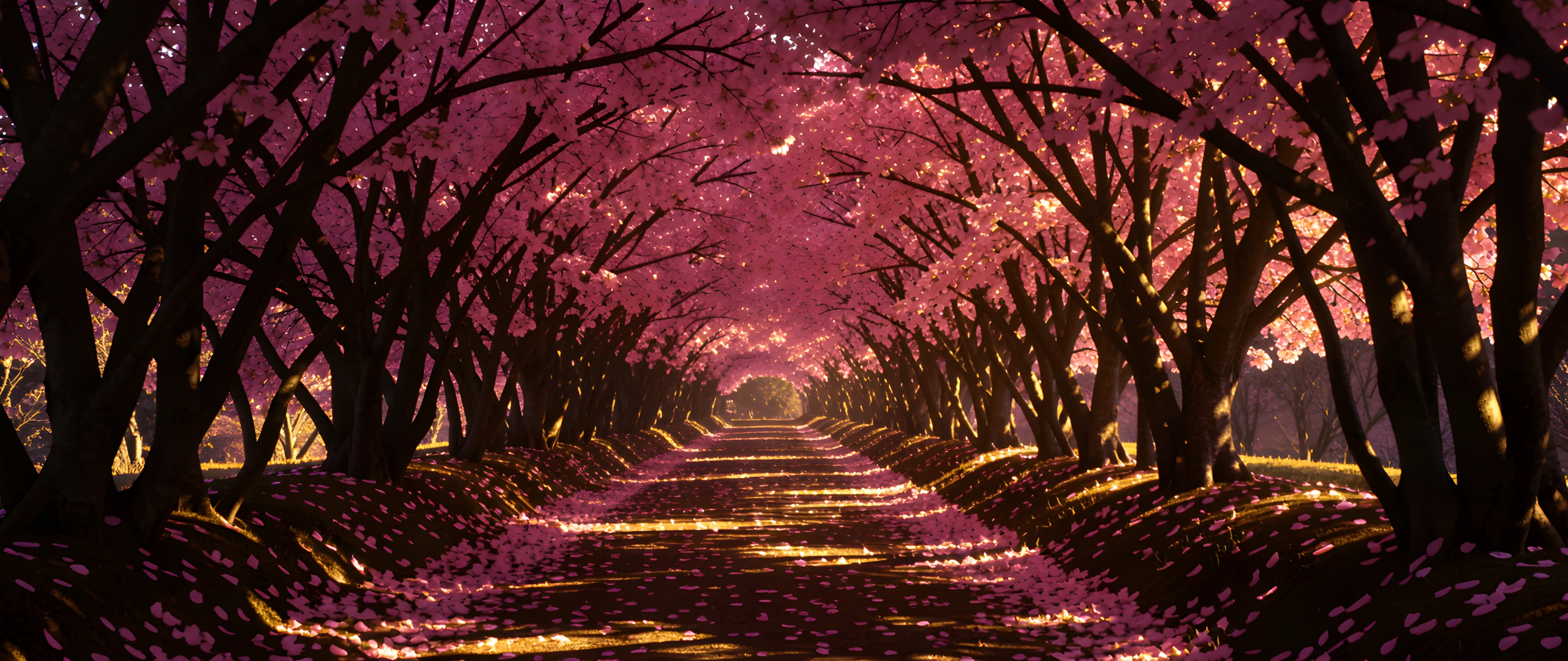 Sakura Tunnel Scene