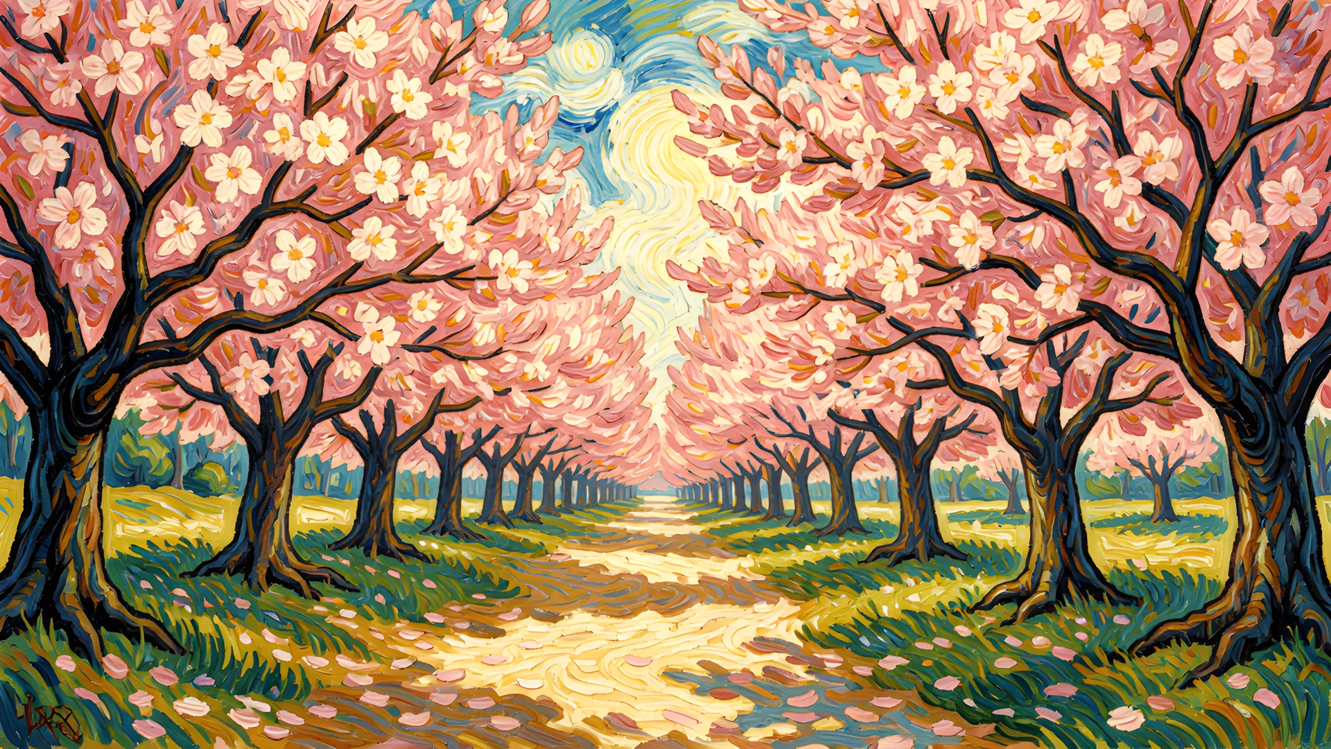 Cherry Blossom Garden