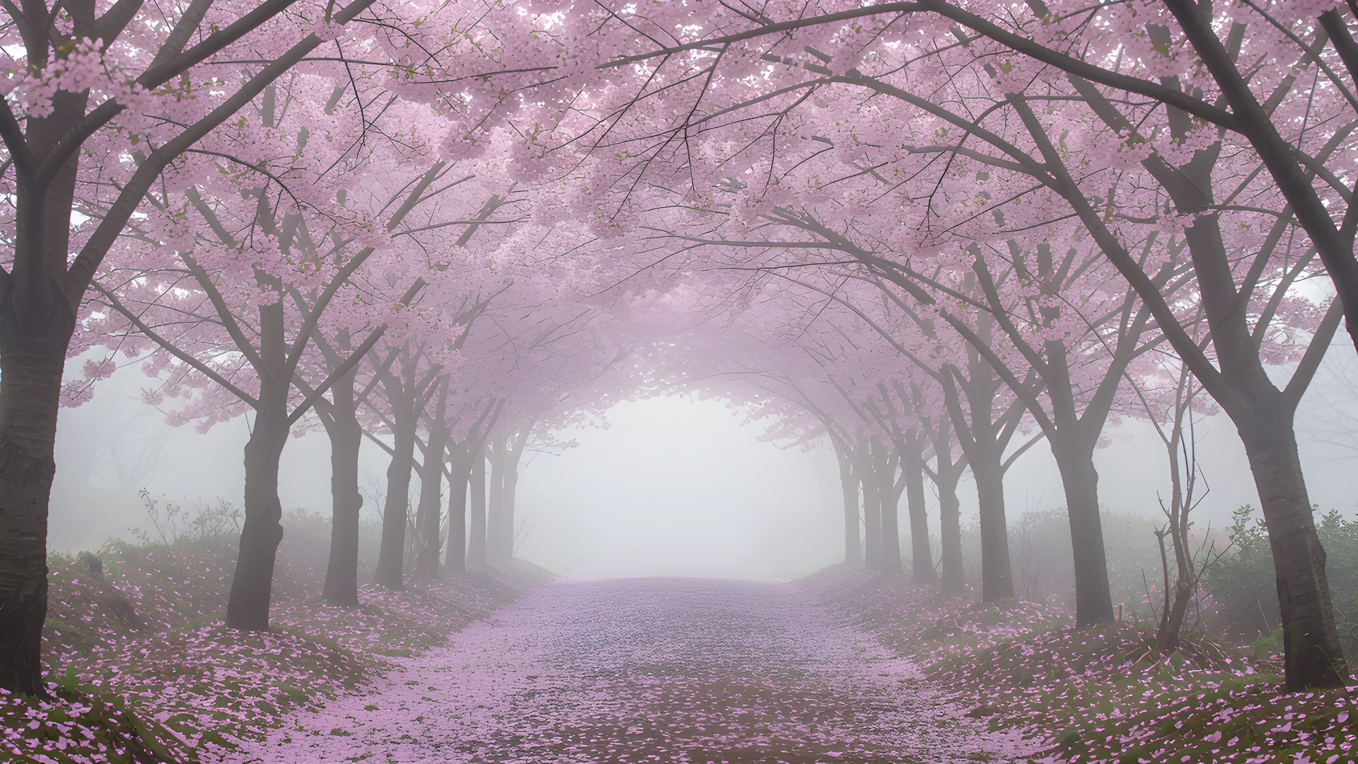 Petal Sakura Tunnel