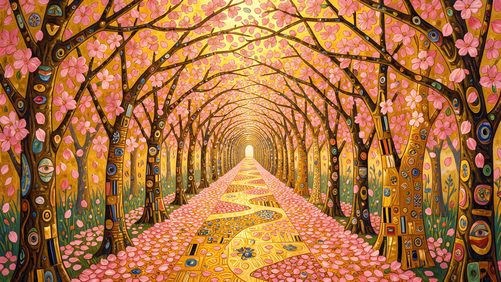 Golden Klimt Path