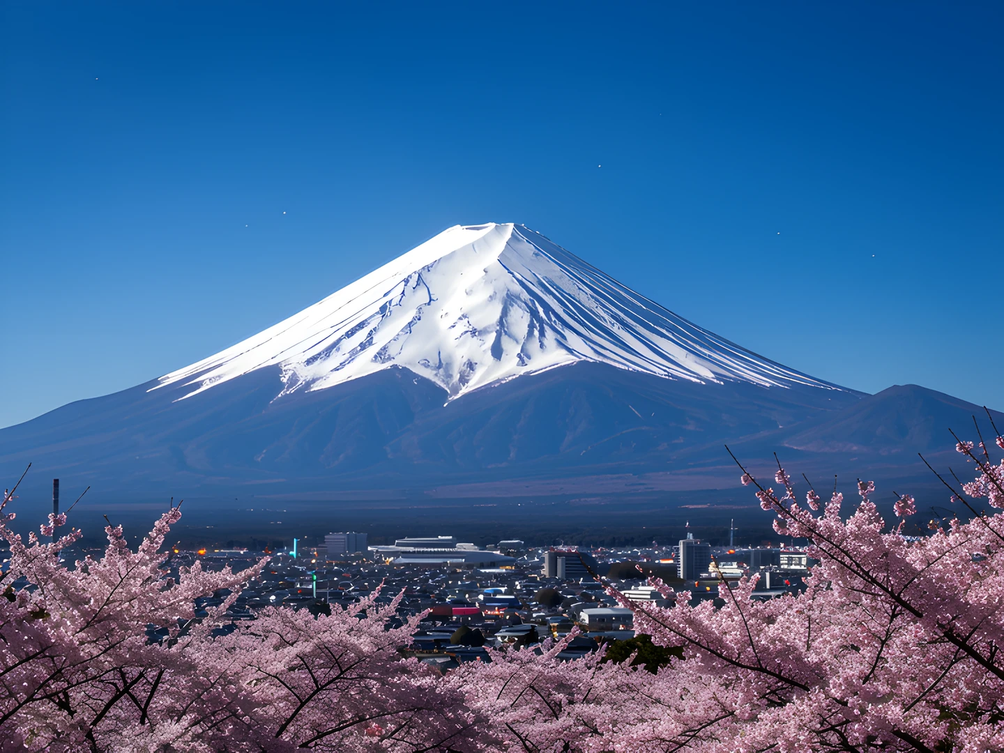 Fuji Sakura Night