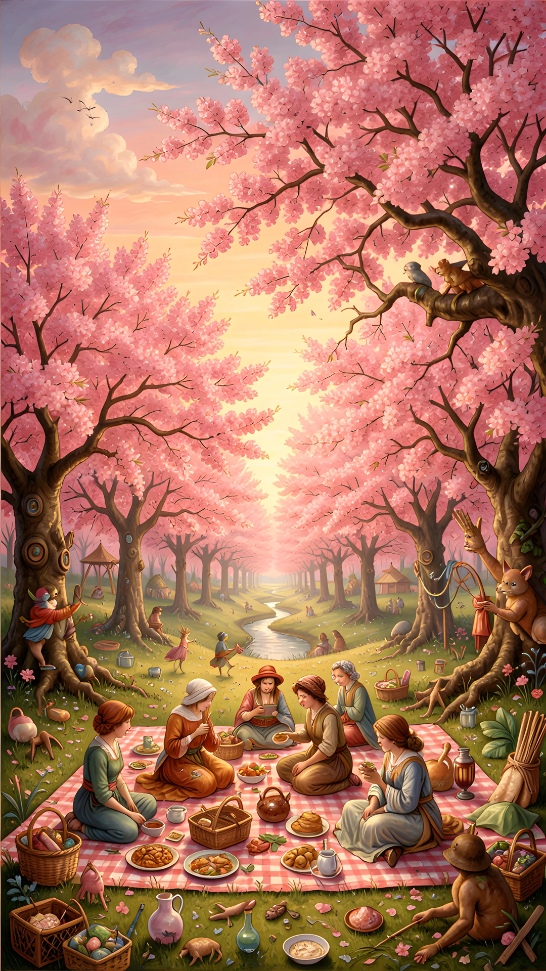 Spring Blossom Scene
