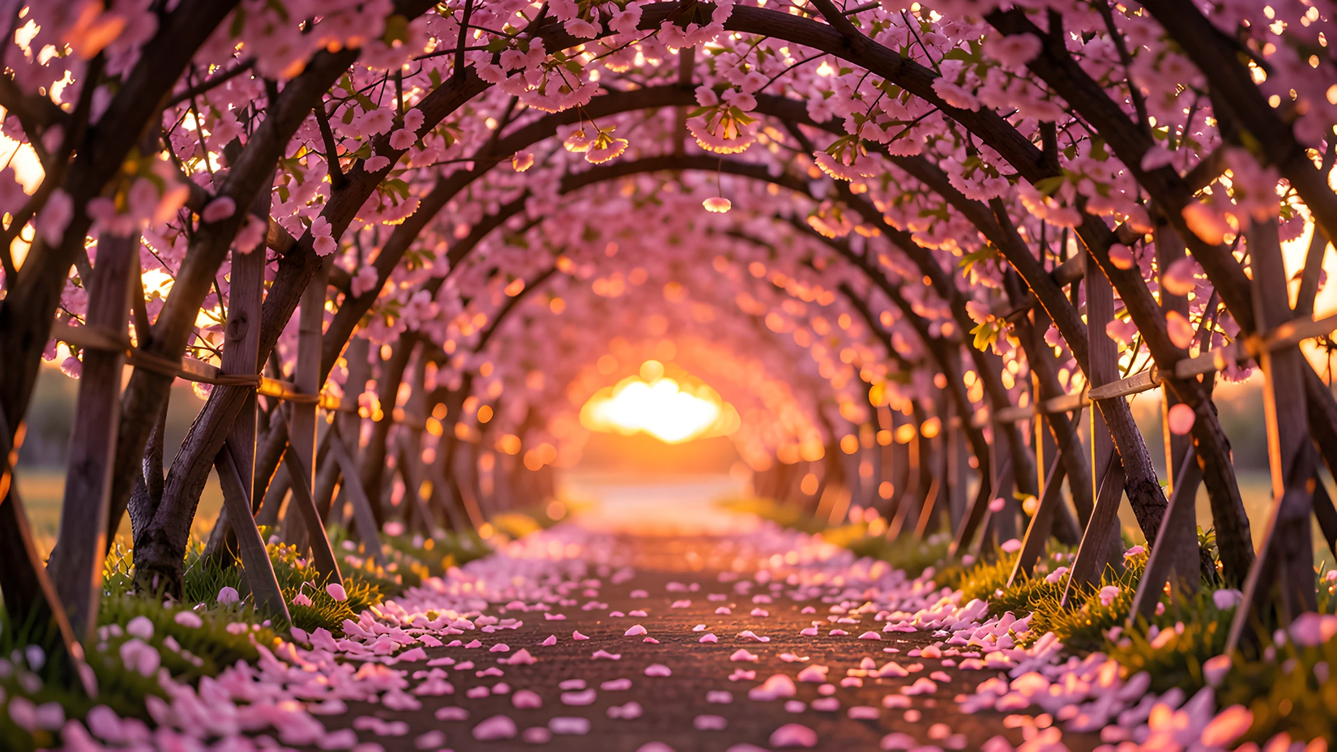 Sakura Petal Tunnel