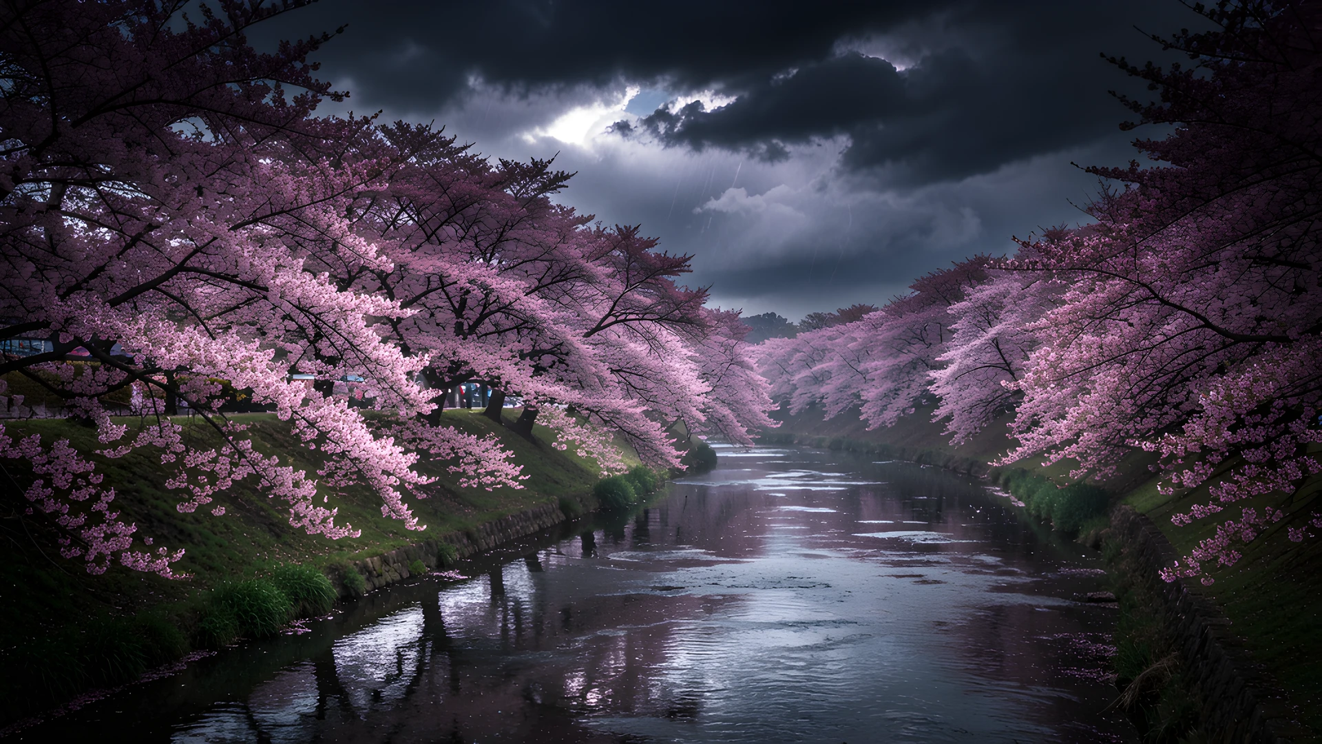 Blooming Cherry Pond