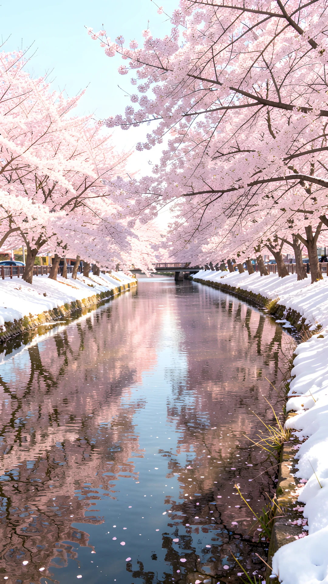 Snowy Cherry Bloom