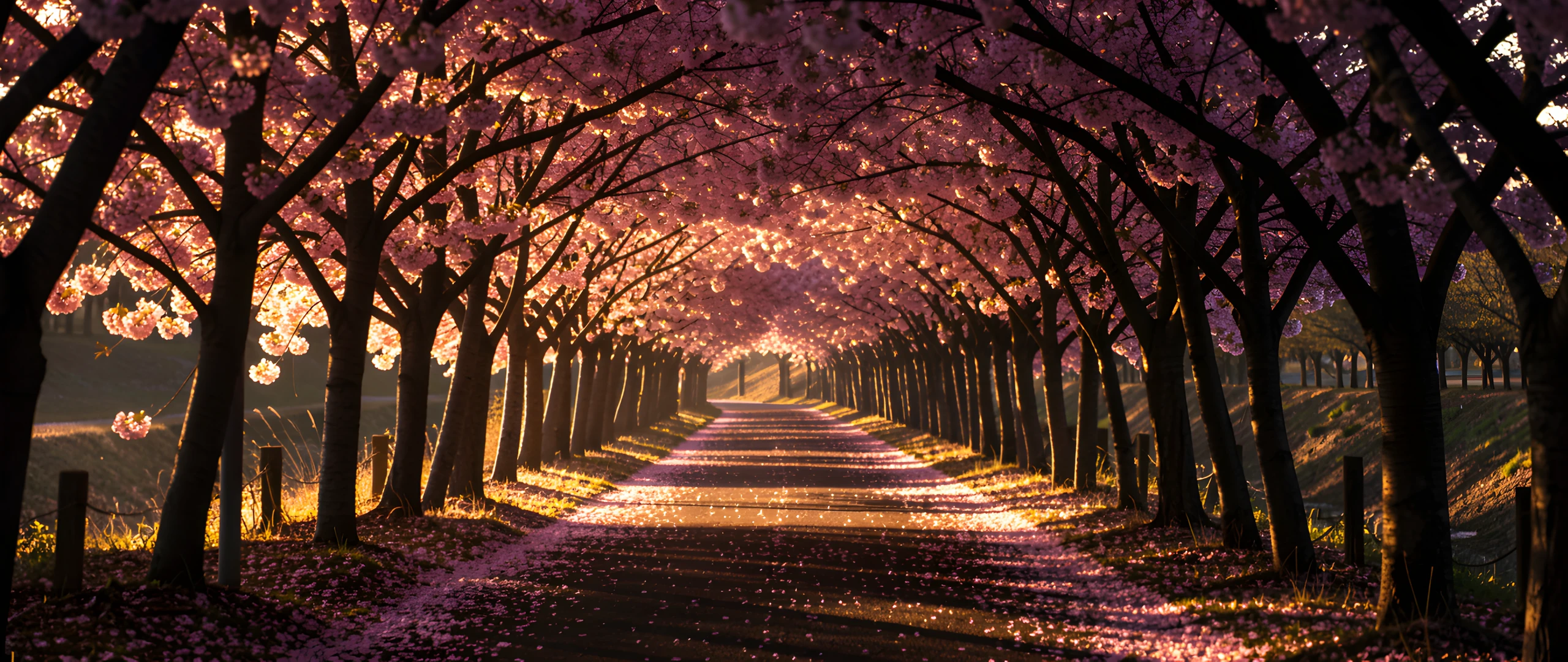 Sakura Tunnel Sunrise