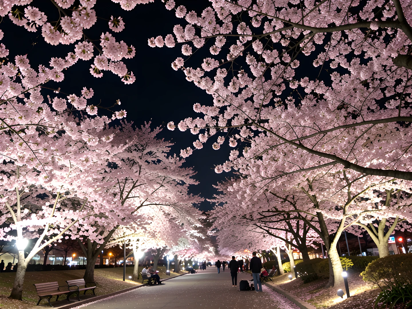 Cherry Blossom Night