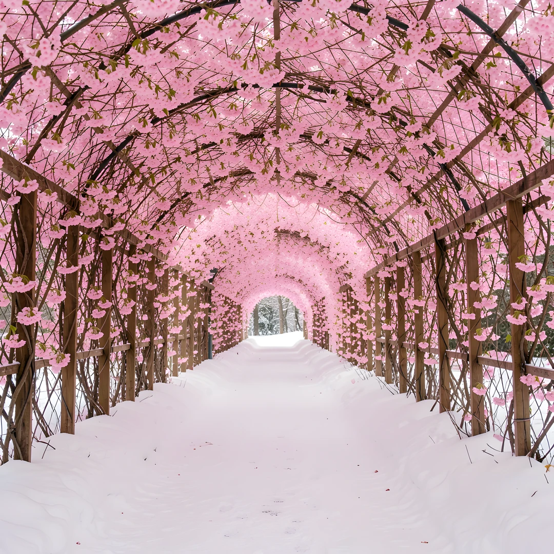 Sakura Snow Tunnel