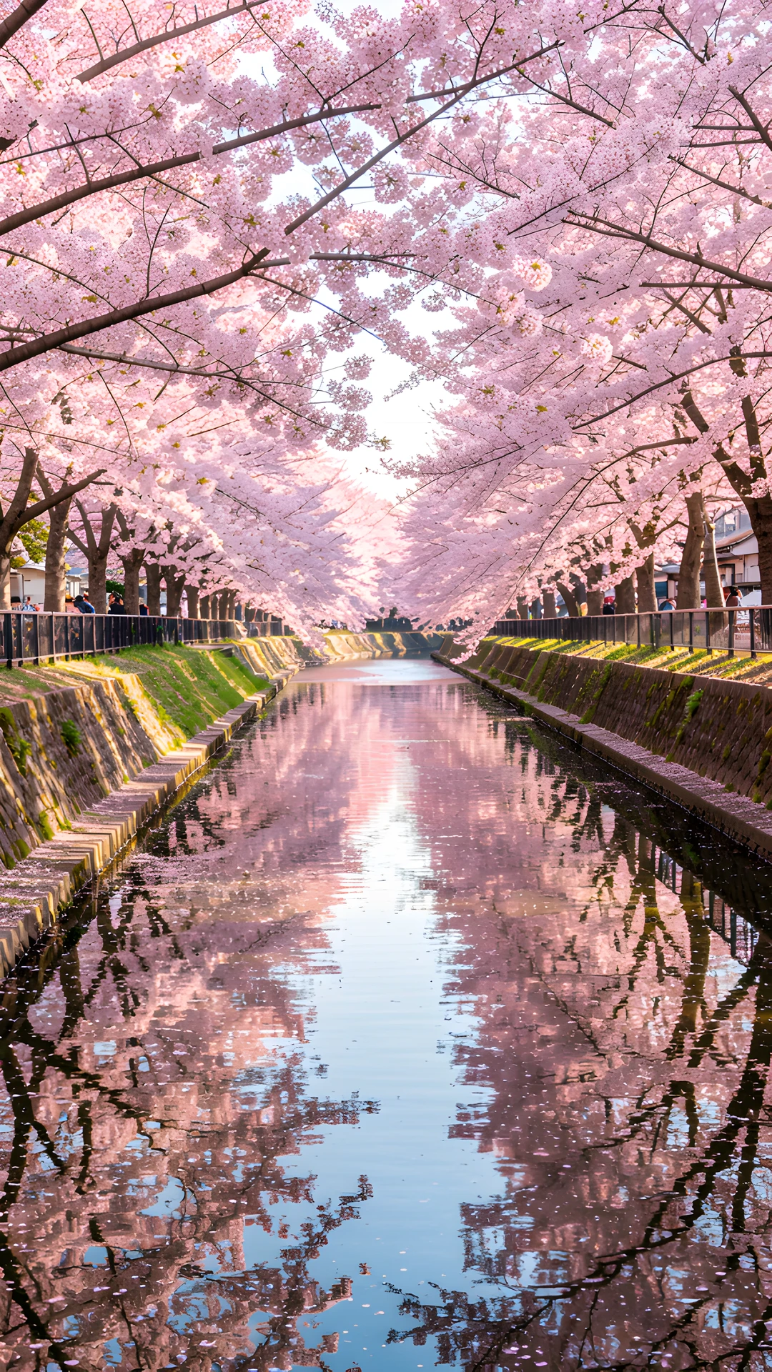 Cherry Blossom Reflection