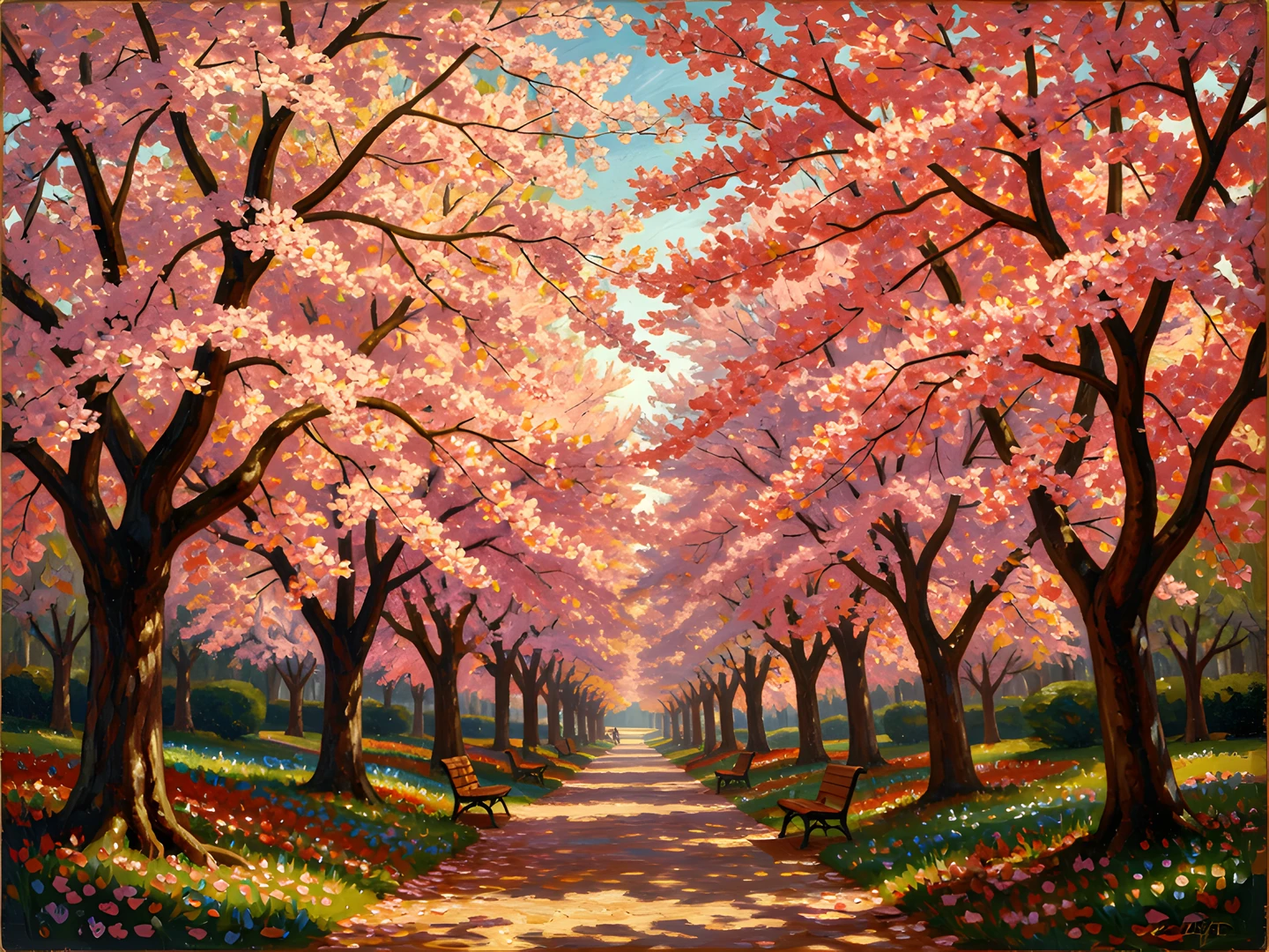 Impressionist Cherry Blossom