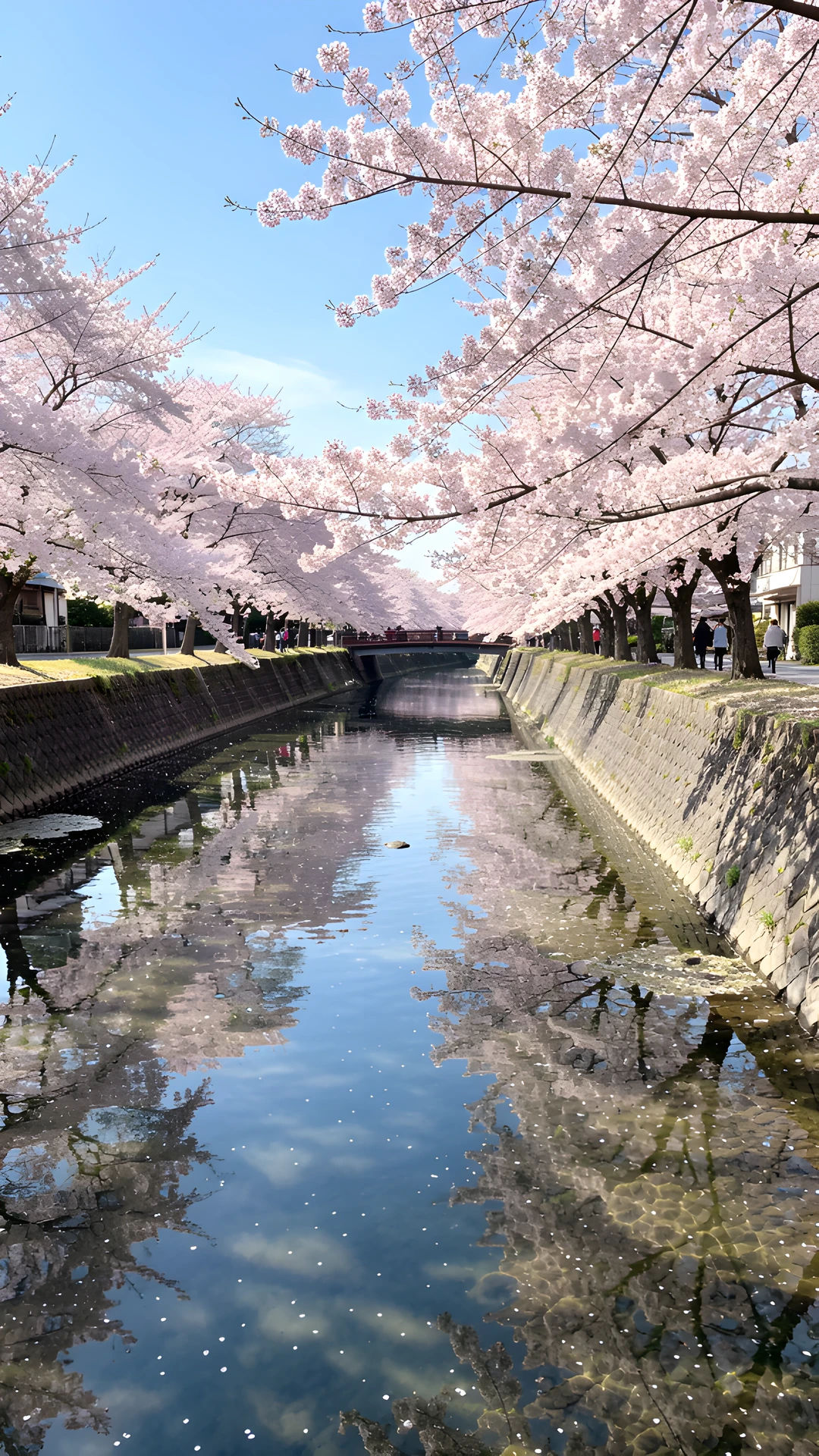 Cherry Blossom Reflection