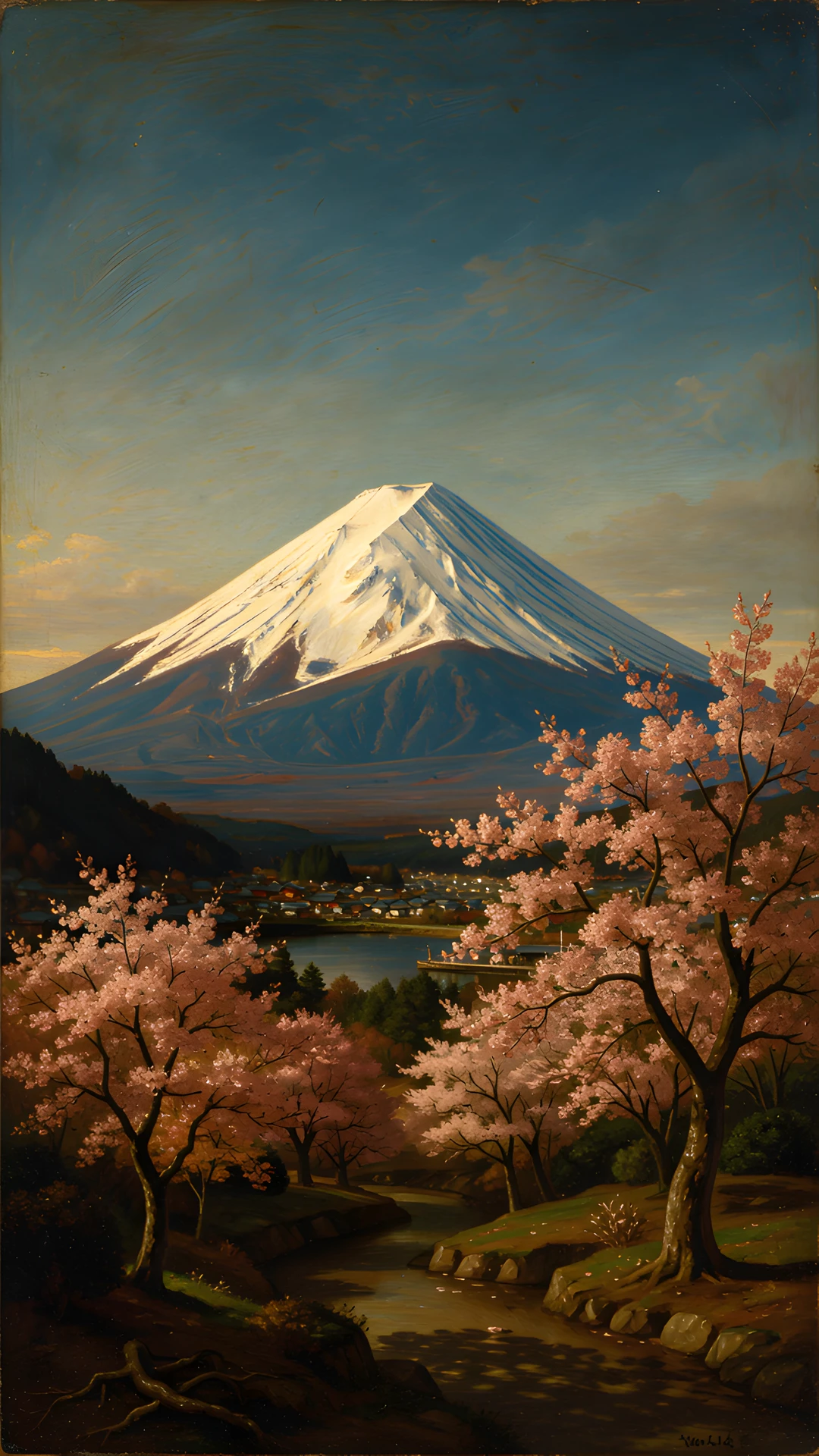 Misty Mountain Sunset