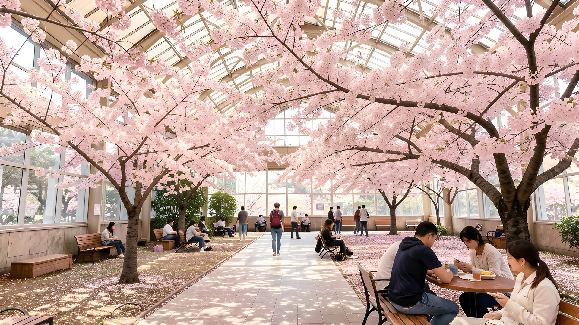 Sakura Garden Scene