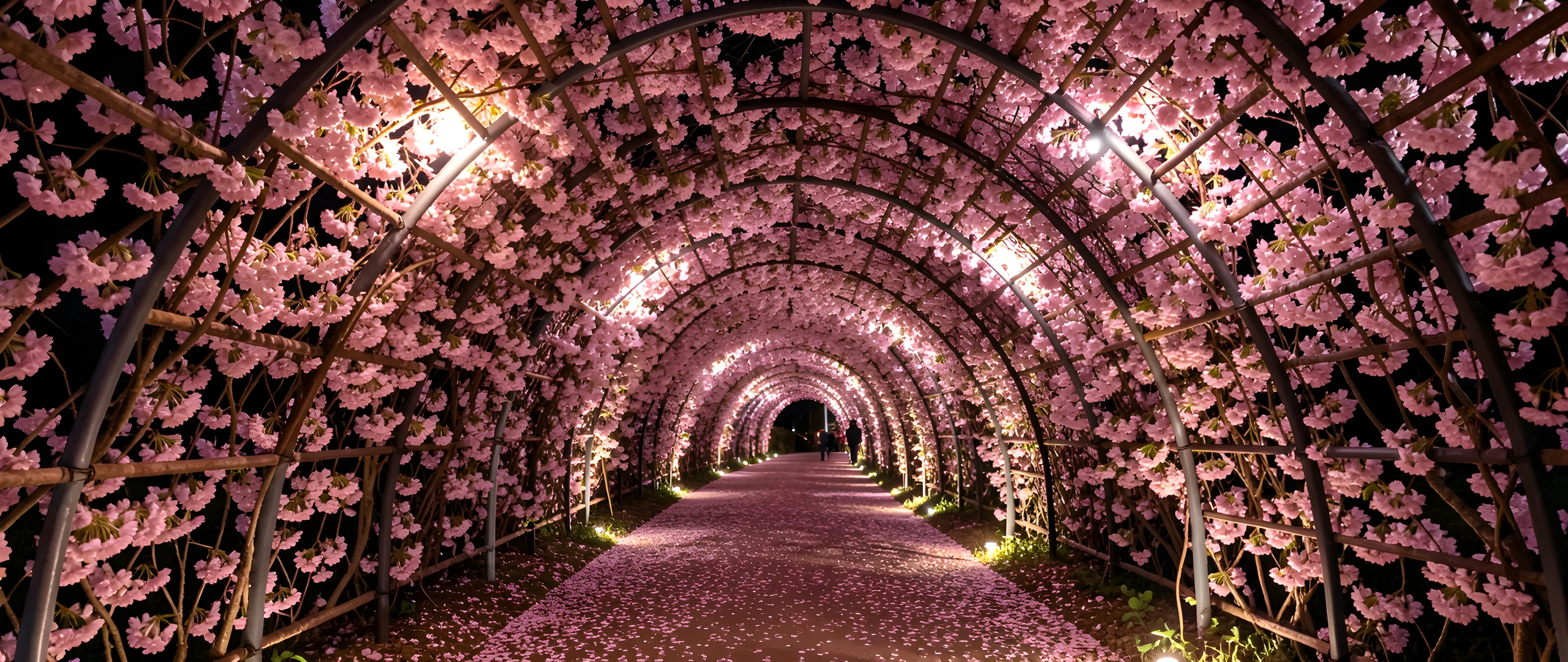 Sakura Tunnel Night
