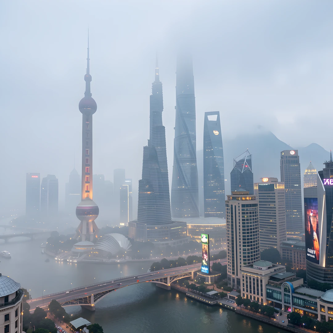 Shanghai Neon Sky