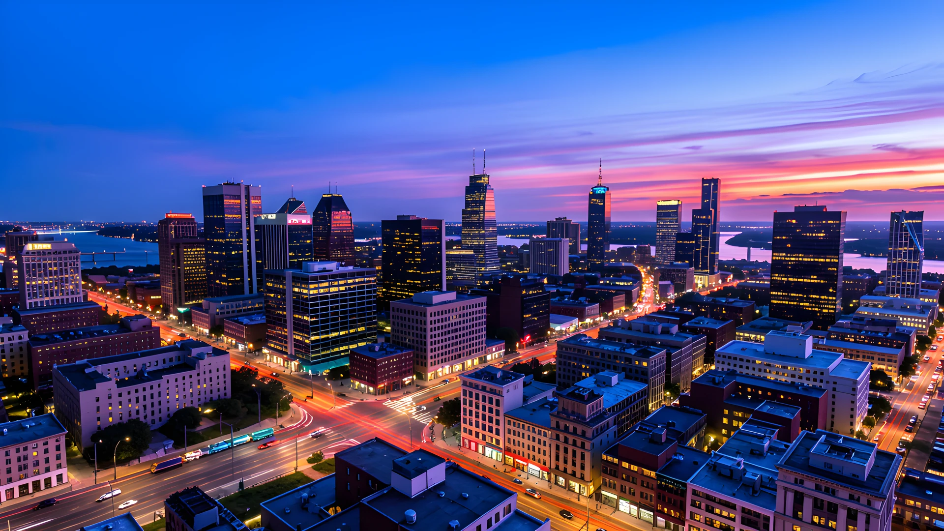 Blue City Skyline
