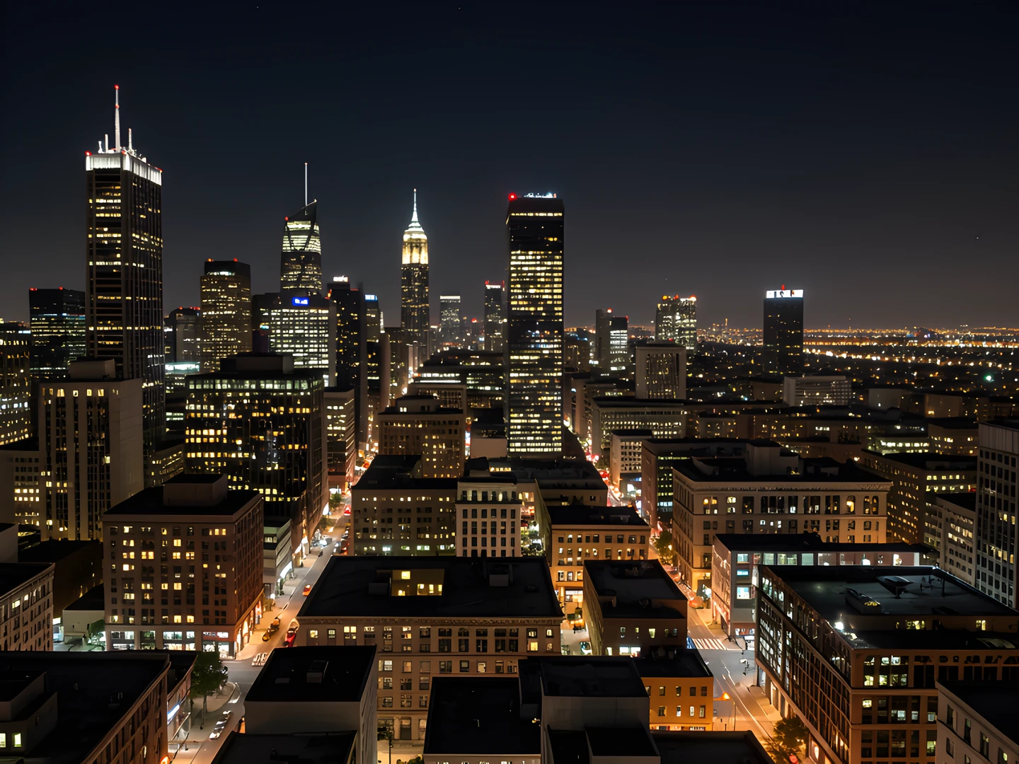 City Night Skyline