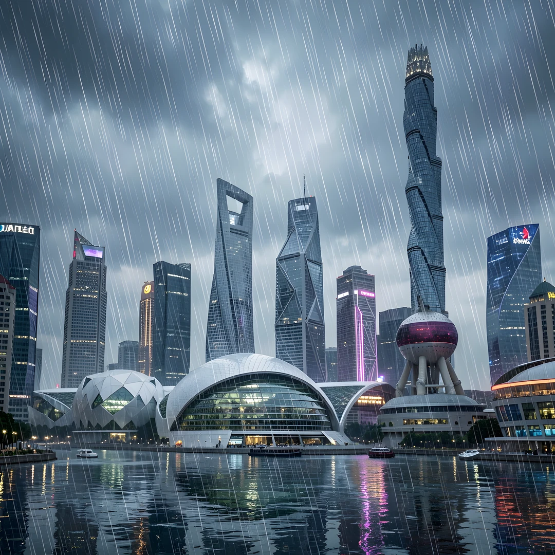 Rainy Shanghai Sky