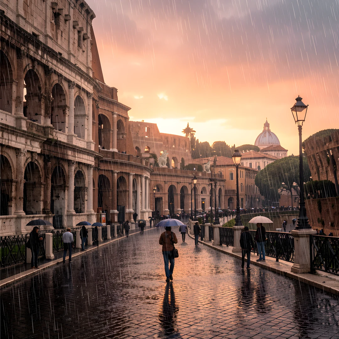 Roman Ruins Dawn