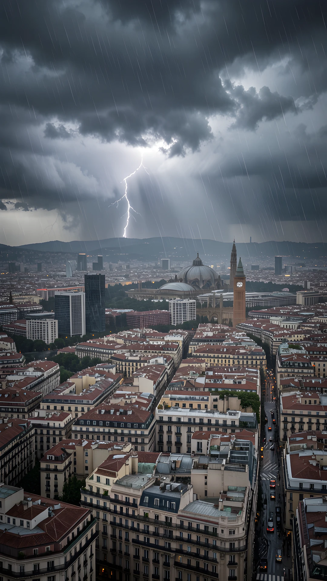 Stormy Barcelona Night