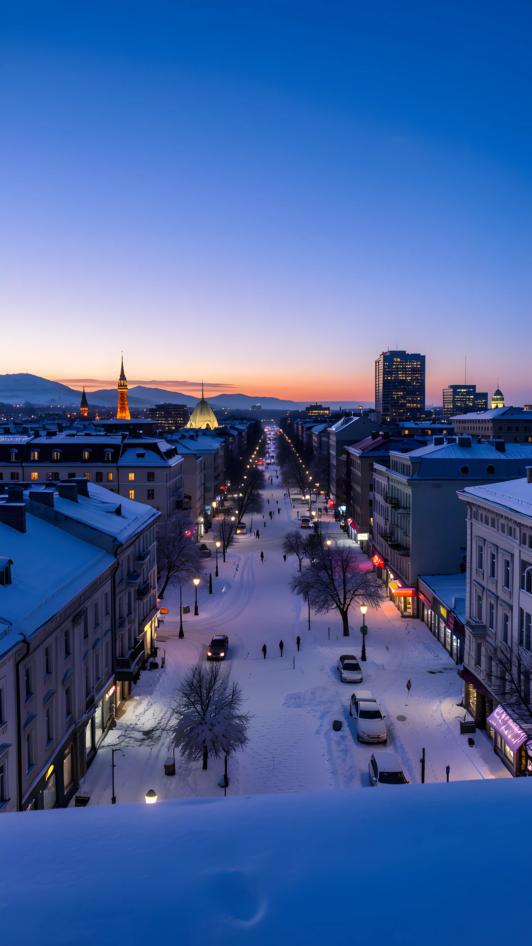 Frozen Cityscape