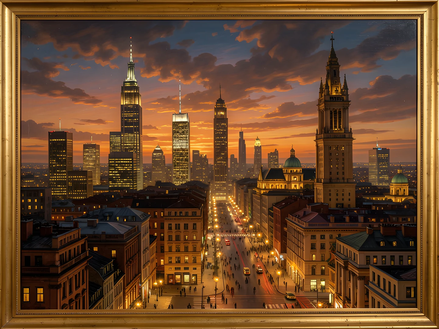City Night Skyline