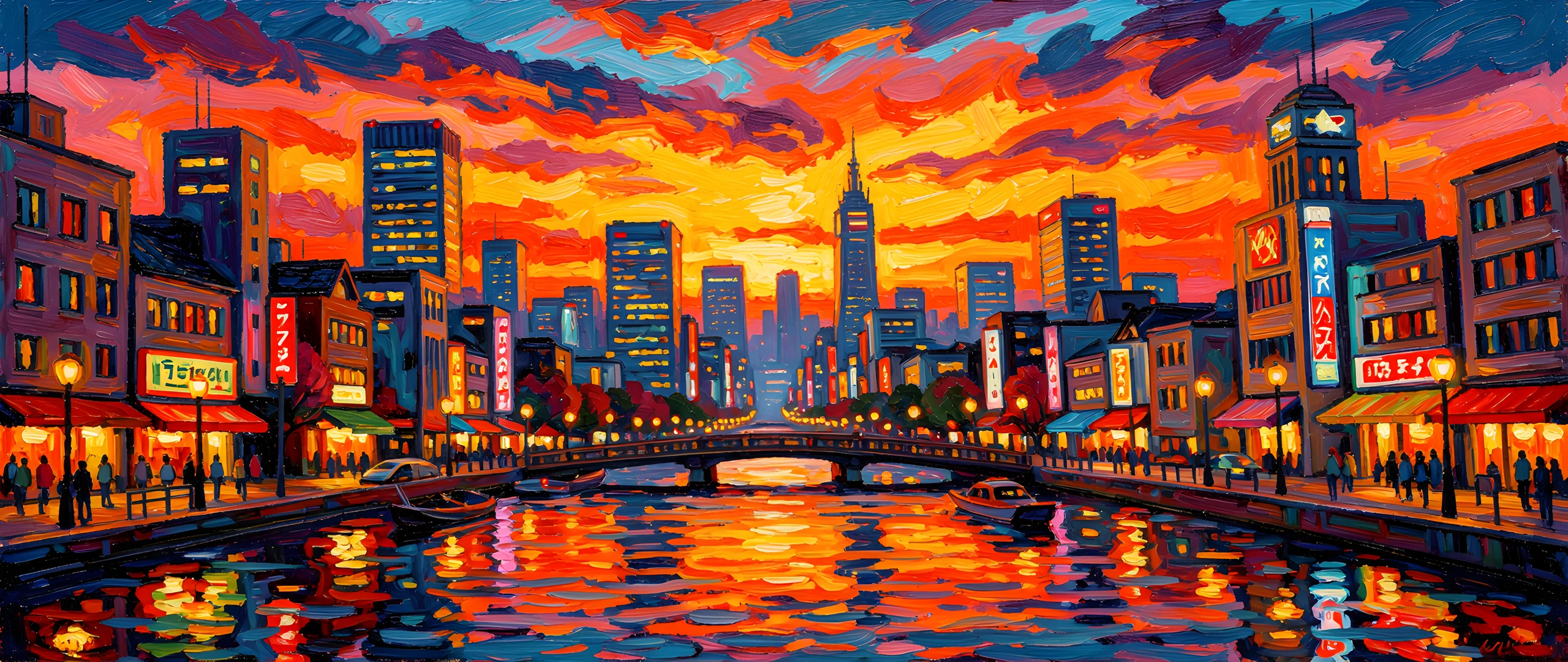 Impressionist Tokyo Sky