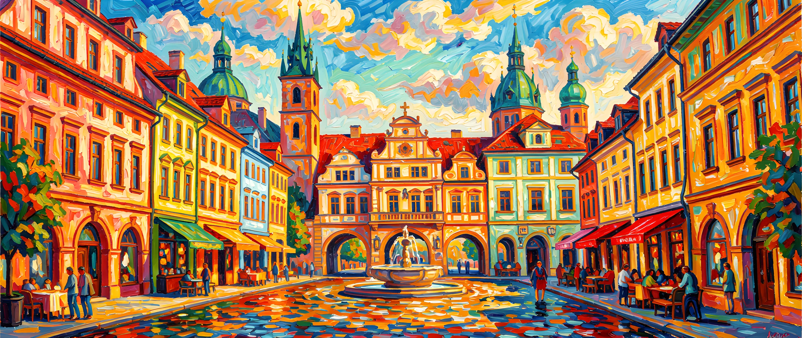 Impressionist Prague Walls