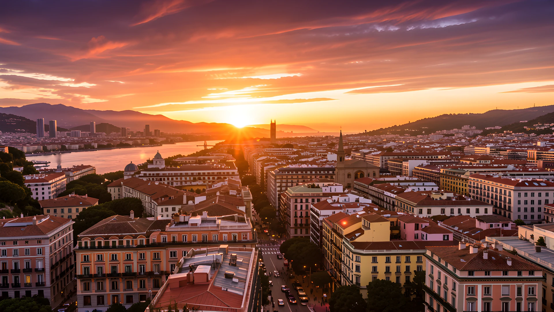 Barcelona Skyline
