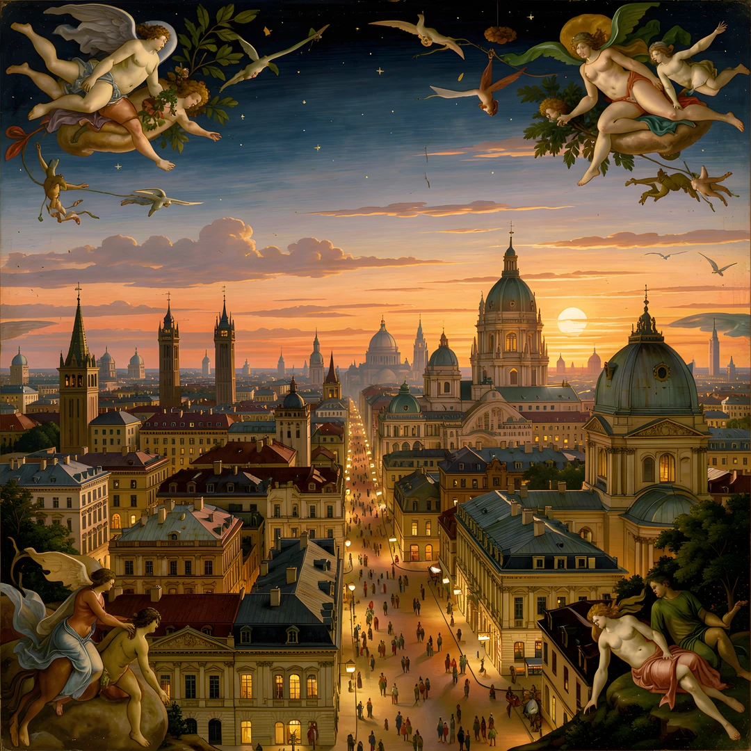 City Night Skyline